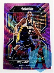 2022 Panini Prizm Draft Picks #16 Dwyane Wade Purple Wave Marquette U